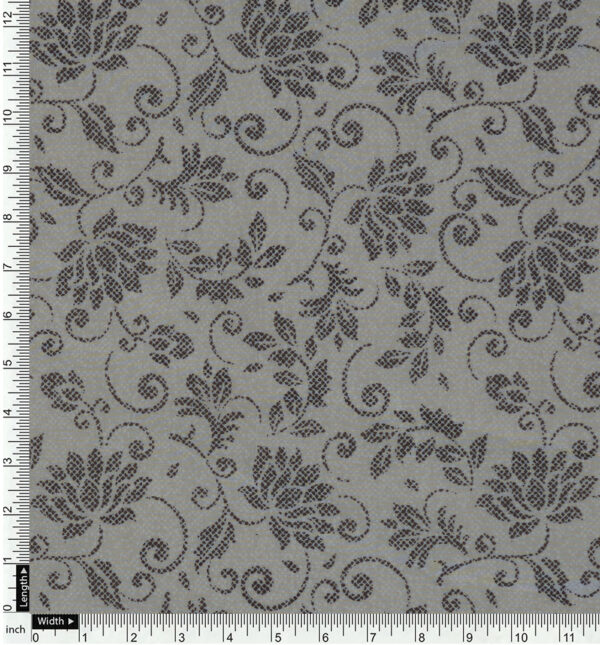 Floral print glass organza fabric - Image 4