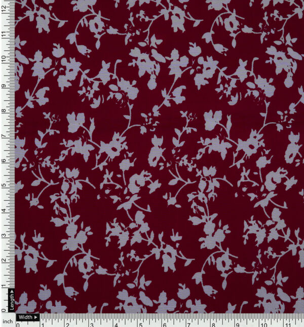 Floral print Georgette fabric - Image 3